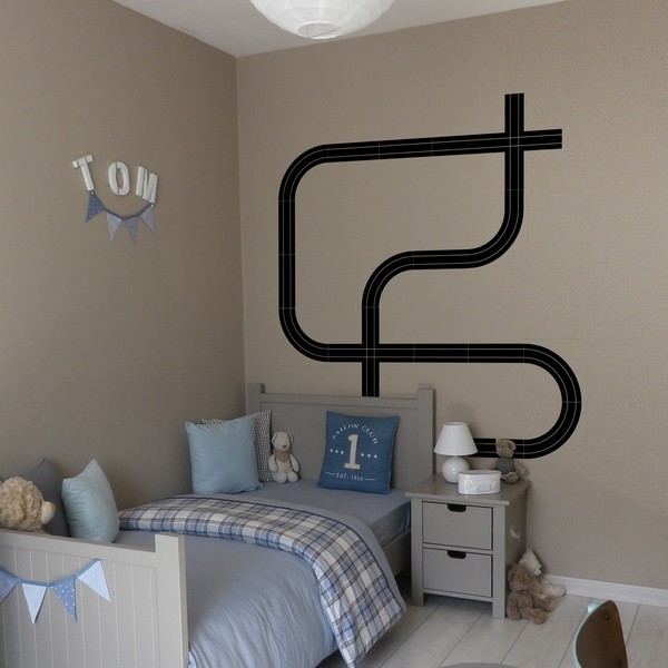 Exemple de stickers muraux: Circuit de voiture